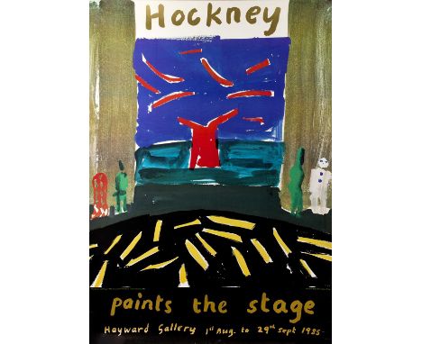 David Hockney (b.1937)The Garden with Singers, 1980for the Hayward Galleryoff-set lithograph142.5 x 101.5cm, unframed.Conditi