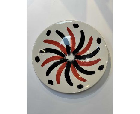 Terry Frost (1915-2003) for Poole PotteryTrewellard Red chargernumbered 53/100 and with signed certificate40.5cm diameter.
