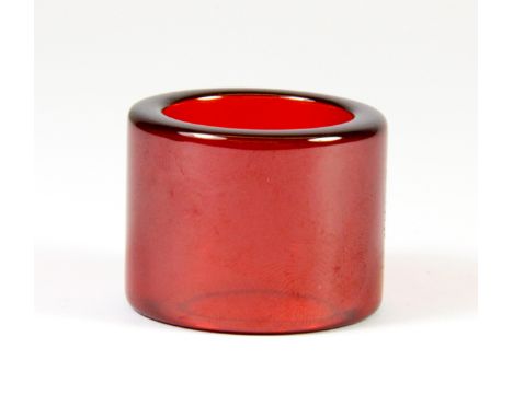 A rare Chinese "ruby stone" archers ring.