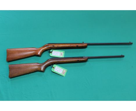 Two air rifles, a B.S.A. Cadet with a B.S.A. Cadet Major (as found), as a post 1939 air weapon the restrictions of the Crime 