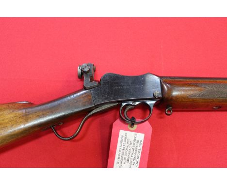 A B.S.A. .22 L/R cal Martini action target rifle with Parker Hale model 7 rear sight, S/No.14783, this item can only be purch
