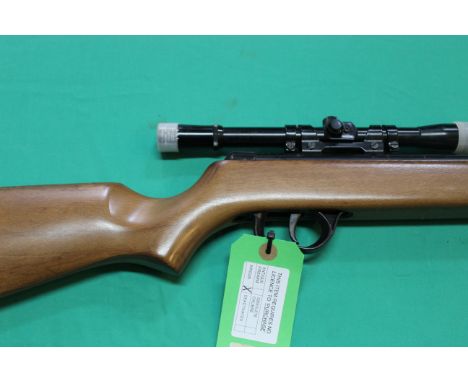 An A.S.I. Rangemaster .22 cal air rifle with original scope and box of purchase, as a post 1939 air weapon the restrictions o