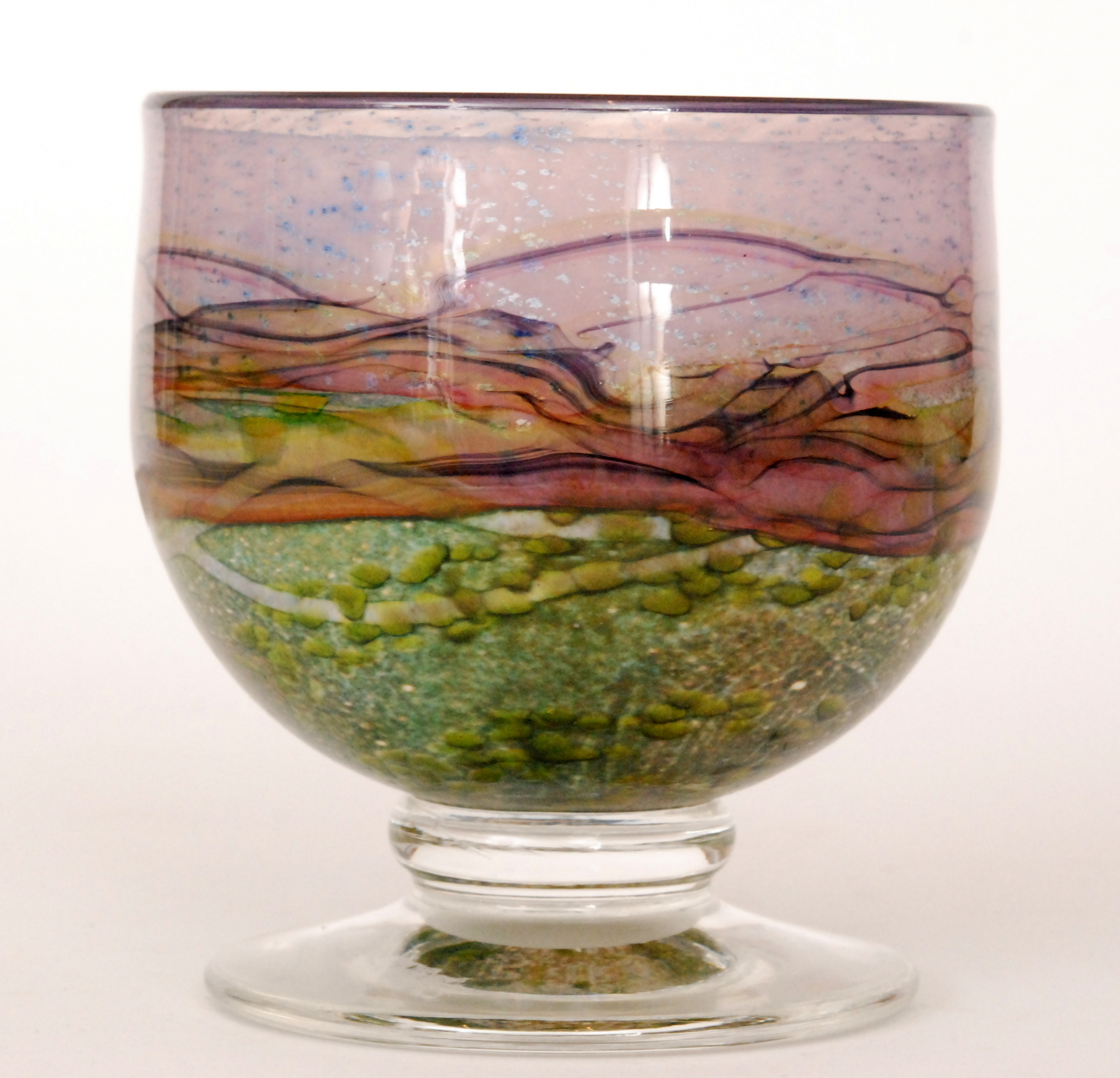 Jonathan Harris Studio Glass A contemporary studio glass vase of