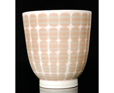 Poole Pottery - A Freeform PQB pattern shape 180 Egg-Cup vase, printed marks, height 18.5cm 