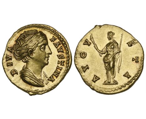 Faustina Senior (wife of Antoninus Pius, died 141), aureus, Rome, posthumous issue, undated, DIVA FAVSTINA, draped bust right