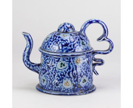 PETER MEANLEY (born 1944); a salt glazed teapot, impressed PM mark dated 2009, height 14.5cm. (D)Additional InformationAppear