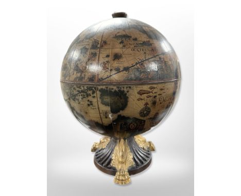 A globe drinks caddy, height 54 cm 