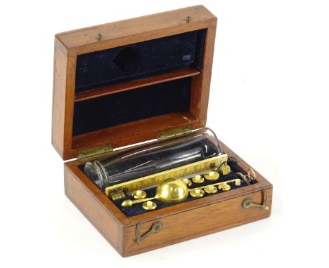 A Dring and Fage Sike's Hydrometer, in a mahogany case.