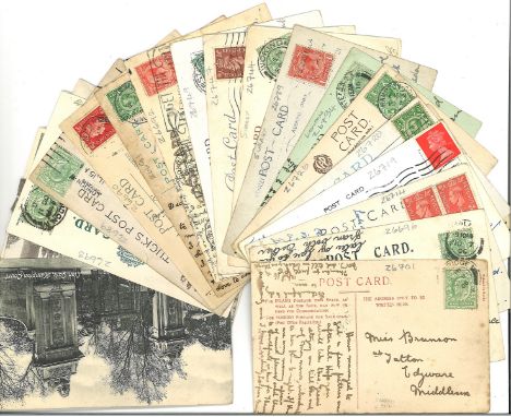 Collection of 44 Vintage Postcards with and without Stamps, many of which from 1950s. Good condition. All autographs come wit