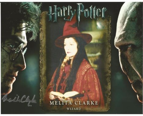 Harry Potter Melita Clarke signed 10x8 colour image. Image of her time playing a wizard on popular family film Favorite Harry