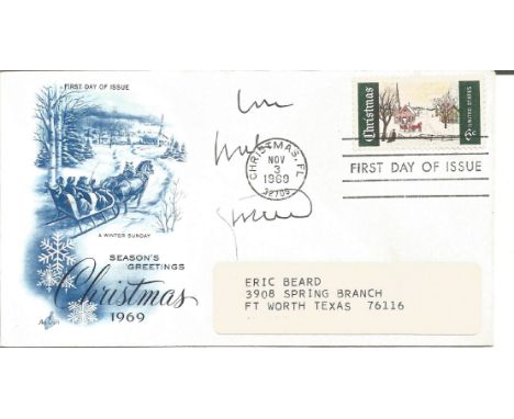 Keith Moon signed Christmas 1969 FDC post marked 3rd November 1969, Florida. This cover is addressed but doesn't not affect t