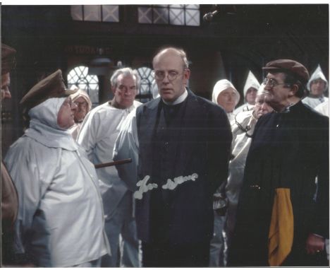 Dads Army Frank Williams signed 10 x 8 inch colour photo. Good condition. All autographs come with a Certificate of Authentic