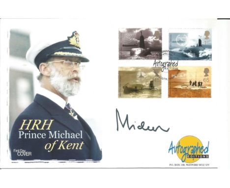 Prince Michael of Kent signed Autographed Edition FDC in honour of Michael George Charles Franklin, a member of the British r