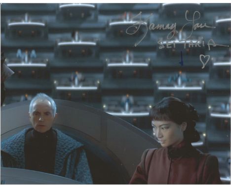 Sei Taria played by Kamay Lau in STAR WARS signed 10x8 colour image. Sei Taria was a female human who served as an aide to Fi