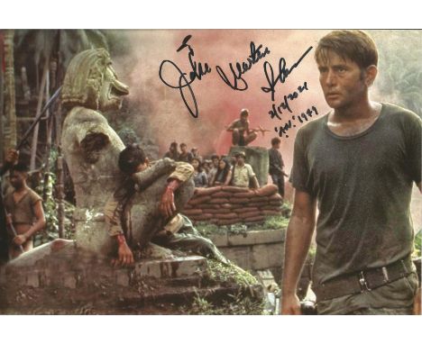 Martin Sheen signed and dedicated 12x8 colour photograph pictured during his time as lead role- U.S. Army Captain Benjamin L.