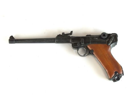 A Japanese-made replica non-firing Luger P08 pistol, overall length 31cm *Please note this is classified as a realistic imita