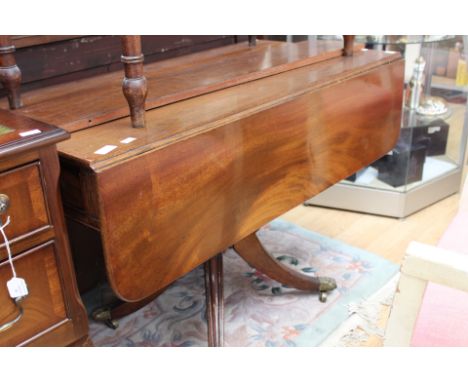 An early 19th Century mahogany pedestal sofa table,