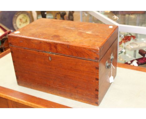 A hardwood twin handled trunk