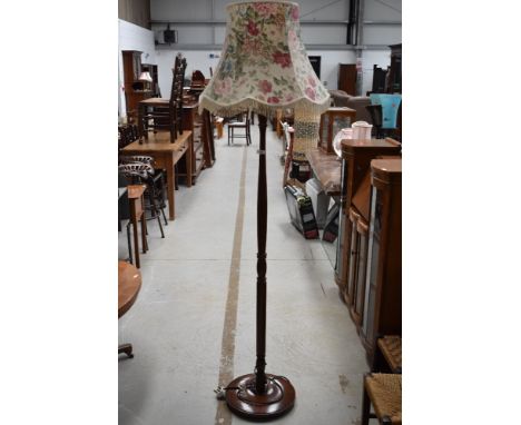 A traditional standard lamp