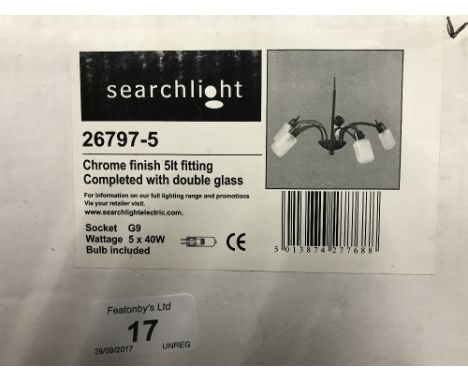 CHROME FINISH CEILING LIGHT (BRAND NEW)