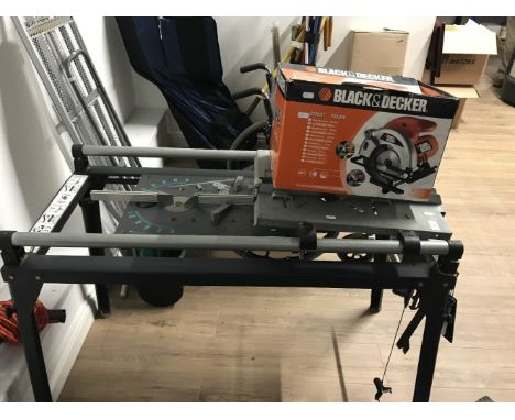 WORK BENCH & BLACK & DECKER CIRCULAR SAW