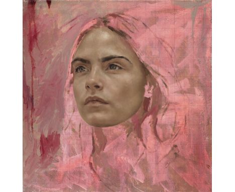 Jonathan Yeo   Cara Study I, 2016   Archival Pigment Print With Hand Finished Varnish On Hahnemuhle Photo Rag Ultrasmooth Pap