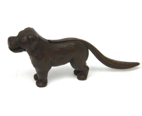 A cast iron nutcracker modelled as a dog.