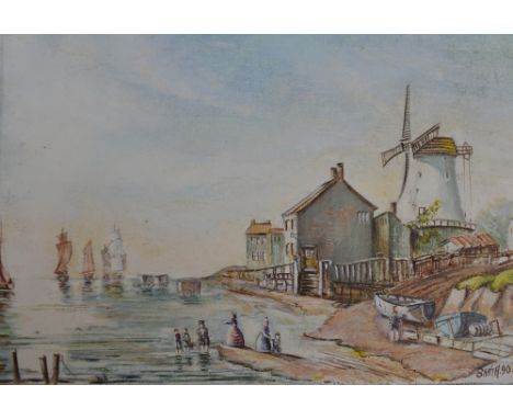SMITH; oil on board, the Ancient Wishing Gate, Liverpool (circa 1790), signed and dated 1990 lower-right, 39 x 29cm, framed.