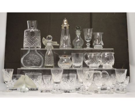 A quantity of Stuart crystal 'Glengarry' drinking glasses to include whisky tumblers and wine glasses, a quantity of other St