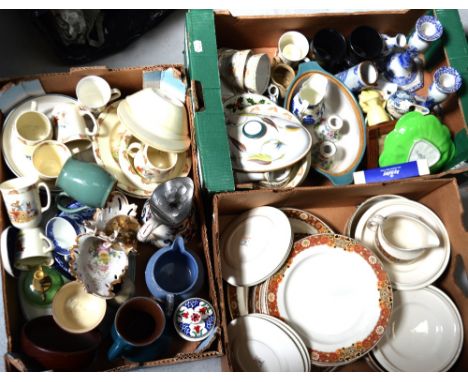 A mixed quantity of ceramics to include children's 'Bunnykins' feeding plates, mugs and plates, a pair of Spode 'Italian' can