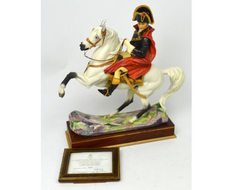 Royal Worcester; a figure of 'Napoleon Bonaparte' from a series of military commanders modelled by Bernard Winskill, limited 