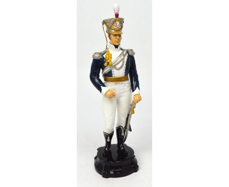 Royal Worcester; 'Officer of the 17th Light Dragoon Guards' 2677, height 33cm.   CONDITION REPORT  Good condition.