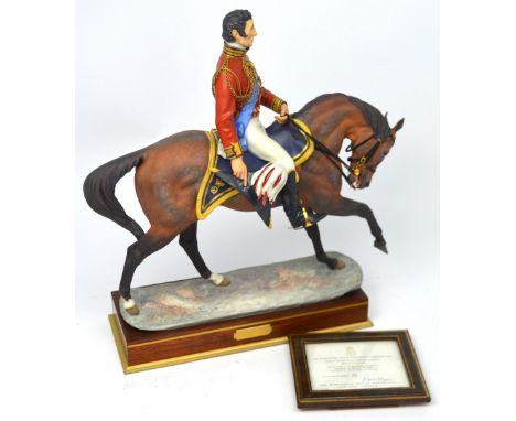 Royal Worcester; a figure of 'Wellington' from a series of famous military commanders modelled by Bernard Winskill, limited e