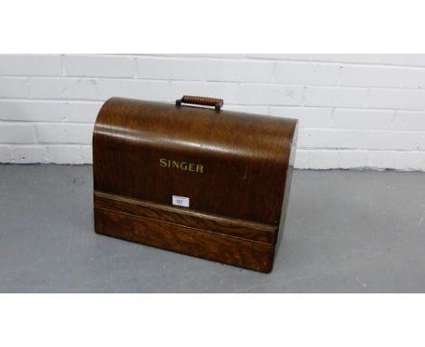 A vintage Singer sewing machine