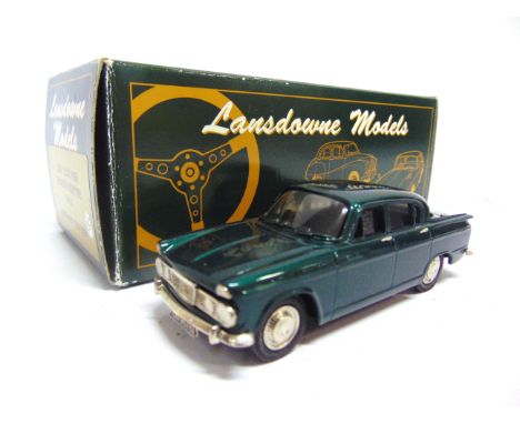 [WHITE METAL]. A 1/43 SCALE LANSDOWNE MODELS NO.LDM13AA, 1965 HUMBER SCEPTRE MK II  dark metallic green, mint, boxed.