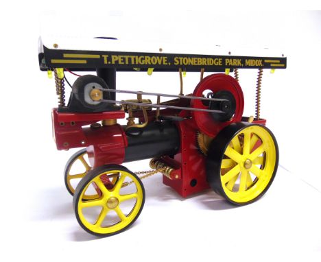 A WILESCO D409, LIVE-STEAM SHOWMAN'S ENGINE 'T. PETTIGROVE'  good condition, unboxed.