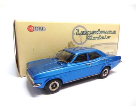 [WHITE METAL]. A 1/43 SCALE LANSDOWNE MODELS NO.LDM32A, 1972 VAUXHALL VX 4/90  Sapphire Starmist metallic, with self-fit wing