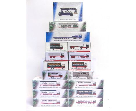 A 1/76 SCALE ATLAS EDITIONS 'EDDIE STOBART' COLLECTION  comprising seventeen vehicles, each mint and boxed, the boxes still s