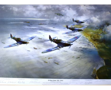 FRANK WOOTTON, O.B.E. (BRITISH, 1911-1998)  'D-Day June 6th 1944, A Triumph of Air Power',  colour print, limited edition 240