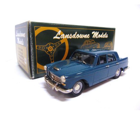 [WHITE METAL]. A 1/43 SCALE LANSDOWNE MODELS NO.LDM6C, 1961 AUSTIN A110 WESTMINSTER  Persian blue, mint, boxed.