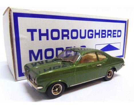 [WHITE METAL]. A 1/43 SCALE THOROUGHBRED MODELS NO.TM3, 1971-73 VAUXHALL FIRENZA SL  metallic green, limited edition of 350, 