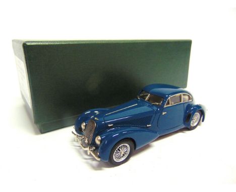 [WHITE METAL]. A 1/43 SCALE LANSDOWNE MODELS NO.LDM105E, 1939 BENTLEY EMBIRICO  blue, mint, boxed.