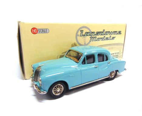 [WHITE METAL]. A 1/43 SCALE LANSDOWNE MODELS NO.LDM45, ARMSTRONG SIDDELEY SAPPHIRE 234  Powder blue, mint, boxed.