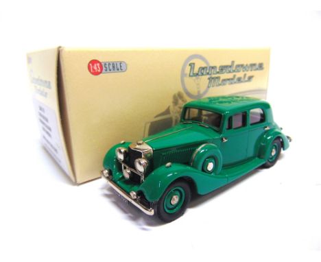 [WHITE METAL]. A 1/43 SCALE LANSDOWNE MODELS NO.LDM79, 1936 RAILTON COBHAM SALOON  mid green, mint, boxed.