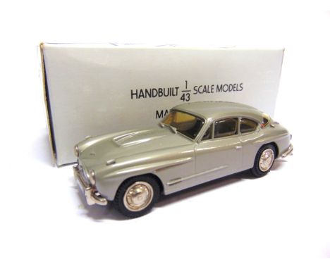 [WHITE METAL]. A 1/43 SCALE PATHFINDER MODELS NO.PFM1, 1957 JENSEN 541R  silver grey, mint, boxed.