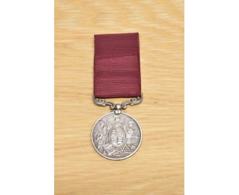 A Queen Victoria Army Long Service and Good Conduct Medal, badge of Hanover omitted, swivel suspender, small lettering, with 