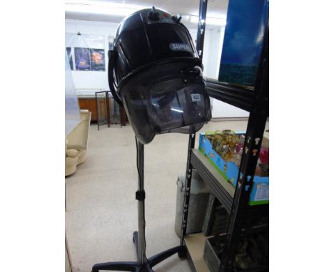 FLOOR STANDING HAIRDRYER CONVERTED TO A LAMP
