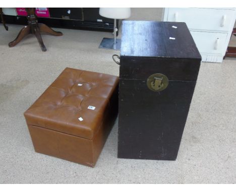 POUFFE AND ORIENTAL BOX