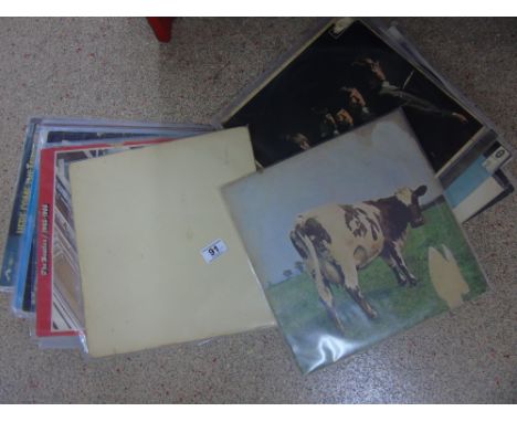 2 CASES OF RECORDS inc BEATLES AND ROLLING STONES