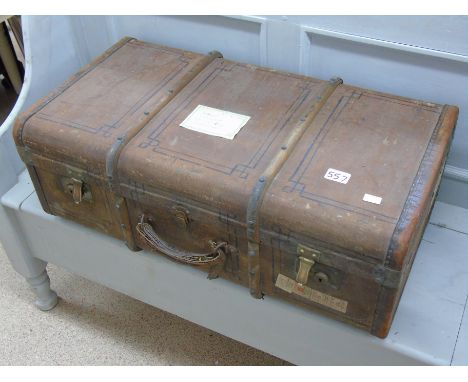 DECORATED BENTWOOD TRUNK